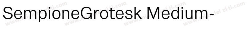 SempioneGrotesk Medium字体转换
